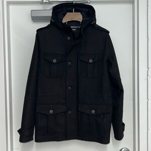 Express Men’s Medium Military-inspired Heavy Winter Peacoat